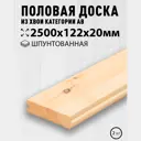 Доска пола Дом дерева 122x2500x20мм сосна AB 2шт