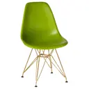 Кухонный стул Dobrin DSR LMZL 46x46x53.5 см полипропилен цвет салатовый ножки золото