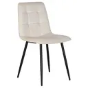 Кухонный стул Dobrin Chilly DRF 46x46x55 см велюр цвет кремовый