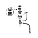 Мойка для кухни Wisent WS37050B/W02-114B/W405B 50x70 см глубина чаши 21 см нержавеющая сталь цвет графит