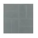 Тротуарная плитка 8 кирпичей 400x400x50 мм серый