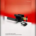 Ручка межкомнатная Vettore A8581 BK MBP поворотник-заглушка цвет черный матовый
