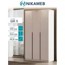 Шкаф распашной Sv-мебель 120x221.6x50.6 см ЛДСП цвет меланж