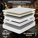 Матрас Piterson Dropen 80x190x16 см независимый пружинный блок 1-спальный