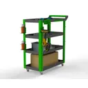 Тележка инструментальная Metalex Тип 1 118092 700x450x950 мм