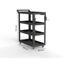 Тележка инструментальная Metalex Тип 1 118105 800x450x950 мм