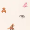 Обои бумажные York Wallcoverings Honey Bunny розовые 0.53 м RU8130
