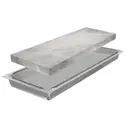 Трап для душа Bejert B714H231-11050-4 сухой затвор 10x10 см нержавеющая сталь