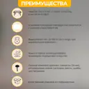 Подстолье для обеденного и письменного стола Лофт Basic Железное решение 71х54 см металл белый муар 2 шт