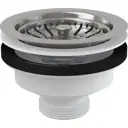 Выпуск для кухонной мойки Alveus 3 1/2" нержавеющая сталь