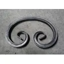 Кованый элемент ТВп15-210/140 Барашек симметричный из профтрубы 210x140x15 мм