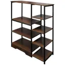 Стеллаж 8 полок Gromell 80x105x30 см МДФ цвет дуб