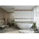 Керамическая вставка Creto Ganna Bloom chocolate 20x60см