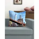 Наволочка декоративная Gustav House из флиса 45x45 "Бруклинский мост" 707
