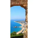 Наклейка для дверей и мебели Wallfix "Средиземное море" 95x220 см, W183