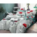 Постельное белье Home Mercury Такса 2 СП с европростыней Поплин 4 наволочки