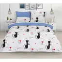 Пододеяльник Home Mercury Котики 1.5 СП 143x215 бязь