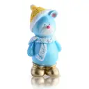Свеча Новогодняя Home Decor Мишка в шапке голубой 8*8*17.5 см