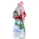 Свеча Новогодняя Home Decor Дед Мороз с подарком красный 9x9x19.5 см