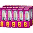 Набор ламп светодиодных Онлайт Filament 80892 E14 220-240 В 8 Вт свеча прозрачная 800 Лм теплый белый свет 10 шт