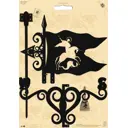 Флюгер стальной Duck&Dog Л05 60x48x42 цвет черный