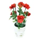 Цветок искусственный в горшке Gloria Garden Кустовая роза 22 см