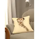 Наволочка декоративная Homepick из флиса 45x45 см CatPeach 1919