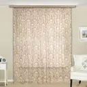 Тюль на шторной ленте для кухни Жезара 400x270 см цвет бежевый