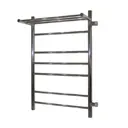 Полотенцесушитель водяной с полкой лестница Melodia della vita Shelf FT П 69x80 см 1" нержавеющая сталь цвет серебро