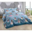 Простыня Home Mercury Мопсики 20016, 145x214 см, поплин, без резинки