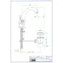 Смеситель для раковины Fiore Margot Sky 01CR0623 двухвентильный цвет хром
