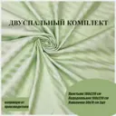Комплект постельного белья Л-текстиль 10003_8, двуспальный, сатин цвет зеленый