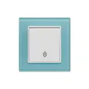 Выключатель встраиваемый Vesta-electric Exclusive Blue FVK050105SIN 1 клавиша цвет голубой