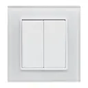 Выключатель встраиваемый Vesta-electric Exclusive White FVK050102BEL 2 клавиши цвет белый