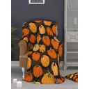 Плед Homepick Halloween220901 Pumpkin/1721/, 200x140 см, флис, цвет черный