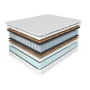 Матрас Corretto Roll Daily Stories 80x190x20 см, независимый пружинный блок, односпальный, кокосовый