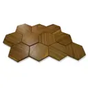 Стеновая панель Alberodiarte Геометрия 100x100см цвет орех 1.01м² 69шт