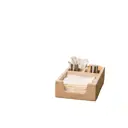 Салфетница Мелодия Света Pt06-4 Spice 14x8x6 см бетон цвет бежевый