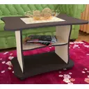 Журнальный столик Бриз 80x60 см коричнево-бежевый
