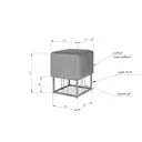 Банкетка Sheffilton Sht-b9 35x35x35 см цвет сиреневый