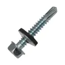 Саморезы кровельные по металлу с пресс-шайбой Метизный двор цинк 4.8x38 мм 250 шт.