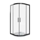 Душевая перегородка Good door Cofe КФ00001 80x190см черный профиль