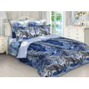 Комплект постельного белья Home Mercury Барсы 23940, евро, бязь, разноцветный