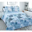 Пододеяльник Home Mercury Зима 24064, 220x240 см, перкаль, цвет голубой