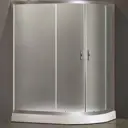 Душевая перегородка Loranto CS1285SKlowL12080 120x195см хромированный профиль