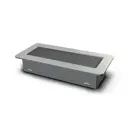 Решетка вентиляционная Grillux 11x24см металлик