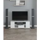 Тумба под телевизор Феликс Пк-мкп-тмтв100x26-в1-1068 100x34.4x26 см ЛДСП цвет белый