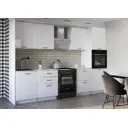 Кухонный шкаф напольный Джаз Атмосфера 80x60x53 см ЛДСП цвет белый