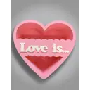 Подарочный пенобокс ArtCore сердце "Love is" YSM17P, розовый