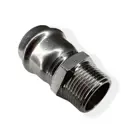 Муфта комбинированная Zeissler 1/2"x15 мм НР-ВПр нержавеющая сталь